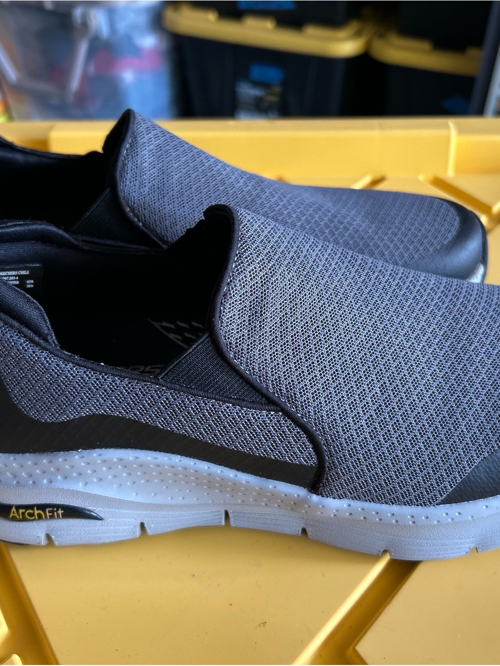 Skechers Gray Slip-On ArchFit Knit Loafer